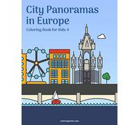 City Panoramas in Europe Coloring Book for Kids 4