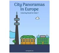 City Panoramas In Europe Coloring Book For Kids 7