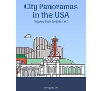 City Panoramas In The Usa Coloring Book For Kids 1 & 2