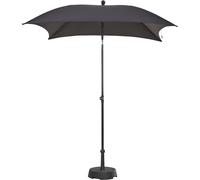 CITY Parasol À Mât Central Protection Solaire 180 × 180 Cm Anthracite
