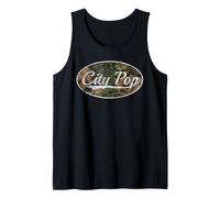 City Pop Camo Vintage Inspired Throwback Aesthetic Débardeur