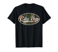 City Pop Camo Vintage Inspired Throwback Aesthetic T-Shirt