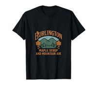 City Pride Burlington VT Sirop d'érable Motif montagne T-Shirt