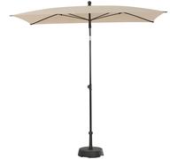 CITY Push Parasol Parasol de Jardin 210x140 cm UPF 50 Inclinable sans Pied