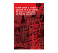City Quote - Londres - Impressions de villes - Impression d'affiches - Taille 61x91,5 cm