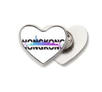 City Radio Hong Kong Building Heart Broche en métal