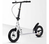 City Roller Kickscooter Adultes, Trottinette à Grandes Roues de 290 mm, Trottinette de Ville Pliable avec Frein à Main et Frein, Hauteur Réglable, Capacité de Charge de 150 kg B