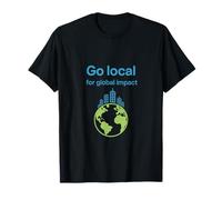 City Skyline Pride Go Local pour Un Impact Mondial T-Shirt