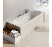 CITY SLIM Baignoire rectangulaire 180x80 cm en acrylique, sans pieds, blanc (C921300000)