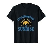City Sunrise Skyline Graphic Local Pride Design T-Shirt