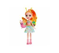 Enchantimals Poupées Bêtes Citadines avec Belisse Papillon et Figurine Animal Dart, Petite poupée avec Jupe Amovible et Accessoires, Jouet Enfant, Dès 3 Ans, HKN12