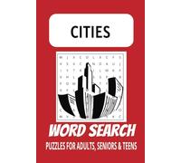 City themed Word Search Puzzle Book: Word searches with easy-to-read print about cities and more | 6x9 inches, 110 pages | 50+puzzles ... Gift for vacations, Holidays, and free times.