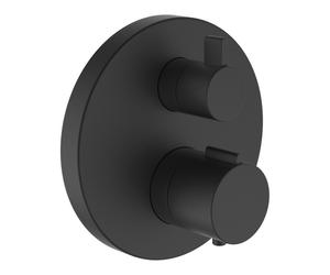 City therm mitigeur thermostatique encastré bain douche façade noir mat - LAUFEN HF905475428000