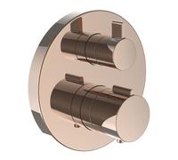 City therm mitigeur thermostatique encastré bain douche façade or rosé - LAUFEN HF905475465000