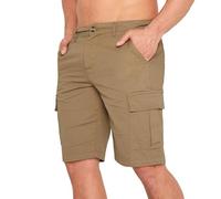 CityComfort Bermuda Cargo - Shorts et Bermudas Homme avec Poches (Beige, M)