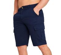 CityComfort Bermuda Cargo - Shorts et Bermudas Homme avec Poches (Navy, XL