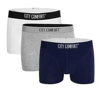 CityComfort Boxer Homme en Bambou Calecon Homme Lot 3 Boxers Homme en Fibre de Bambou Stretch Confortable sous-Vêtement Doux et Respirant Anti Transpirant Taille S-4XL (Multi, S)