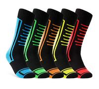CityComfort Chaussettes de Ski Garçon Vêtements de Ski Enfant Mixte Multipack (as4, numeric, numeric_31, numeric_36, regular, Noir - Lot de 5,27/31)