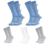 CityComfort Chaussettes Diabétiques Homme Femme, Chaussettes Sans Elastique Non Comprimantes 5 Paires(Multicolore)