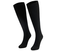 CityComfort Chaussettes Hautes, Chaussettes Montantes Genou Femme Homme(Noir, 41-44)