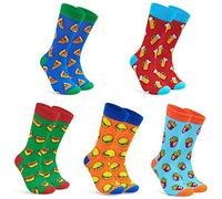 CityComfort Chaussettes Homme Fantaisie - 5 Paires de Chaussettes Homme Humour 41-46 - Idée Cadeau Homme (Multi Funny)