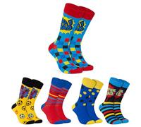 CityComfort Chaussettes Homme Fantaisie - 5 Paires de Chaussettes Homme Humour 41-46 - Idée Cadeau Homme (Multi Dad)