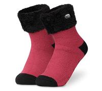 CityComfort Chausson Chaussette Femme Fantaisie - Chaussettes Femme Hiver Antidérapante (Fuchsia)