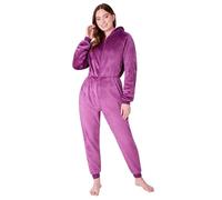 CityComfort Combinaison Pyjama Femme, Grenouillère Femme Pyjama Onesie Tout en Un en Polaire S-XL (Orchidée, XL)