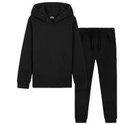 CityComfort Ensemble Fille - Jogging Enfant Fille Sweat à Capuche et Legging Sport (Noir, 7-8 ans)