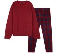 CityComfort Ensembles de Pyjama Homme Super Doux en Polaire 2 Pièces - Cadeau Homme (Rouge, M)