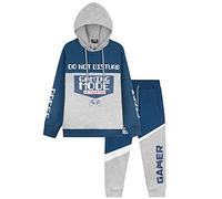 CityComfort Jogging Enfant Garcon - Ensemble Survêtement Enfant Garcon Ado Gamer (Bleu/Gris, 9-10 ans)