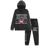 CityComfort Jogging Enfant Garcon - Ensemble Survêtement Enfant Garcon Ado Gamer (Gris Foncé, 5-6 ans)