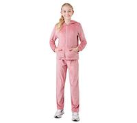CityComfort Jogging Fille Velours - Ensemble Survêtement Fille Mode (as4, age, 7_years, 8_years, regular, Rose)