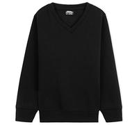 CityComfort Pull Enfant Garcon Pull Manches Longues Col V Tricot Enfant Coton Basique Vêtements Enfant Ado Garcon 3-14 Ans Multipack 1 ou 2 (Noir - 1 Pack, 5-6 Ans)