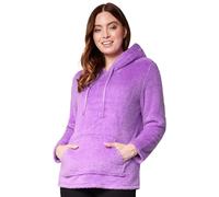 CityComfort Pull Femme Pilou Pilou Sweat Femme à Capuche en Polaire Peluche Sweat Moumoute Fourrure Tailles Adulte Ado du S au XL (Violet, XL)