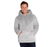 CityComfort Pull Homme Pilou Pilou Sweat Homme à Capuche en Polaire Peluche Sweat Moumoute Fourrure Tailles Adulte Ado du M au 3XL (Gris, L)