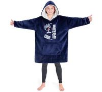 CityComfort Pull Plaid Enfant, Sweat Oversize en Polaire Enfant Ado (Bleu Gaming)