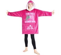 CityComfort Pull Plaid Enfant, Sweat Oversize en Polaire Enfant Ado (Fuchsia)