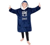 CityComfort Pull Plaid Enfant, Sweat Oversize en Polaire Enfant Ado (Navy)