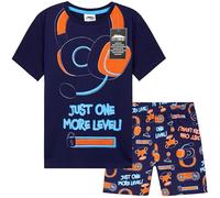 CityComfort Pyjama Enfant Garcon Ado Ensemble Pyjama Short Ete Loungewear Set Doux Vêtement de Nuit Cadeau Gamer (13-14 Ans, Marine/Multi)