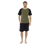CityComfort Pyjama Homme, Pyjama Short Homme, Vêtements de Nuit Coton M-3XL (Kaki, L)