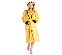 CityComfort Robe de Chambre Femme Longue en Polaire (M, Mustard)