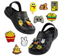 CityComfort Sabot de Jardin Garçon, Chaussure Enfant avec Charmes à Clipser (Noir, 31/32 EU)
