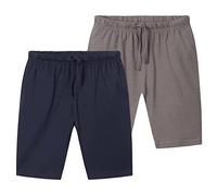 CityComfort Short Garçon et Ado Lot 2 Pantalon de Pyjama Court Taille Élastique Vêtements Enfants Maison Idée Cadeau (Navy/Charbon, 5-6 Ans)