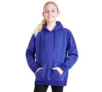 CityComfort Sweat à Capuche Enfant Garçon Sweat-Shirt Uni Mixte (9-10 Ans, Blu Royal)