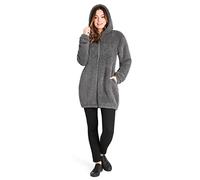 CityComfort Sweat Polaire Femme, Sweat Peluche en Sherpa S-XL (Gris Foncé Long, XL)