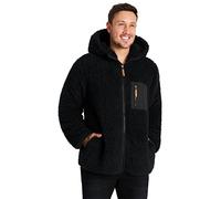 CityComfort Sweat Polaire Zippé à Capuche Homme M-3XL (Noir, XXL)