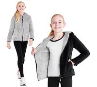 CityComfort Sweat Zippé Enfant, Polaire Chaude Réversible Garcon Fille 5-14 Ans (as4, age, 9_years, 10_years, regular, Noir)