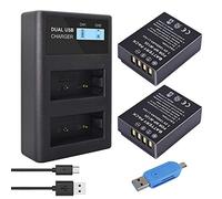 CITYORK 2 Pack NP-W126 1200mAh Batterie de Remplacement et Chargeur LCD Compatible avec Fujifilm X100F, X100V, X-A1 / A2 / A3 / A5 / A7 / A10, X-E2 / E2S, X-H1X-Pro2 / Pro3, X-T1 / T2 / T3 / T10