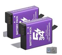 CITYORK 2250mAh(2 pièces) Batterie pour DJI Osmo Action 5 Pro/Osmo Action 4/ Osmo Action 3, Rechargeable Extreme Batterie Kit Accessoires caméra de Sport